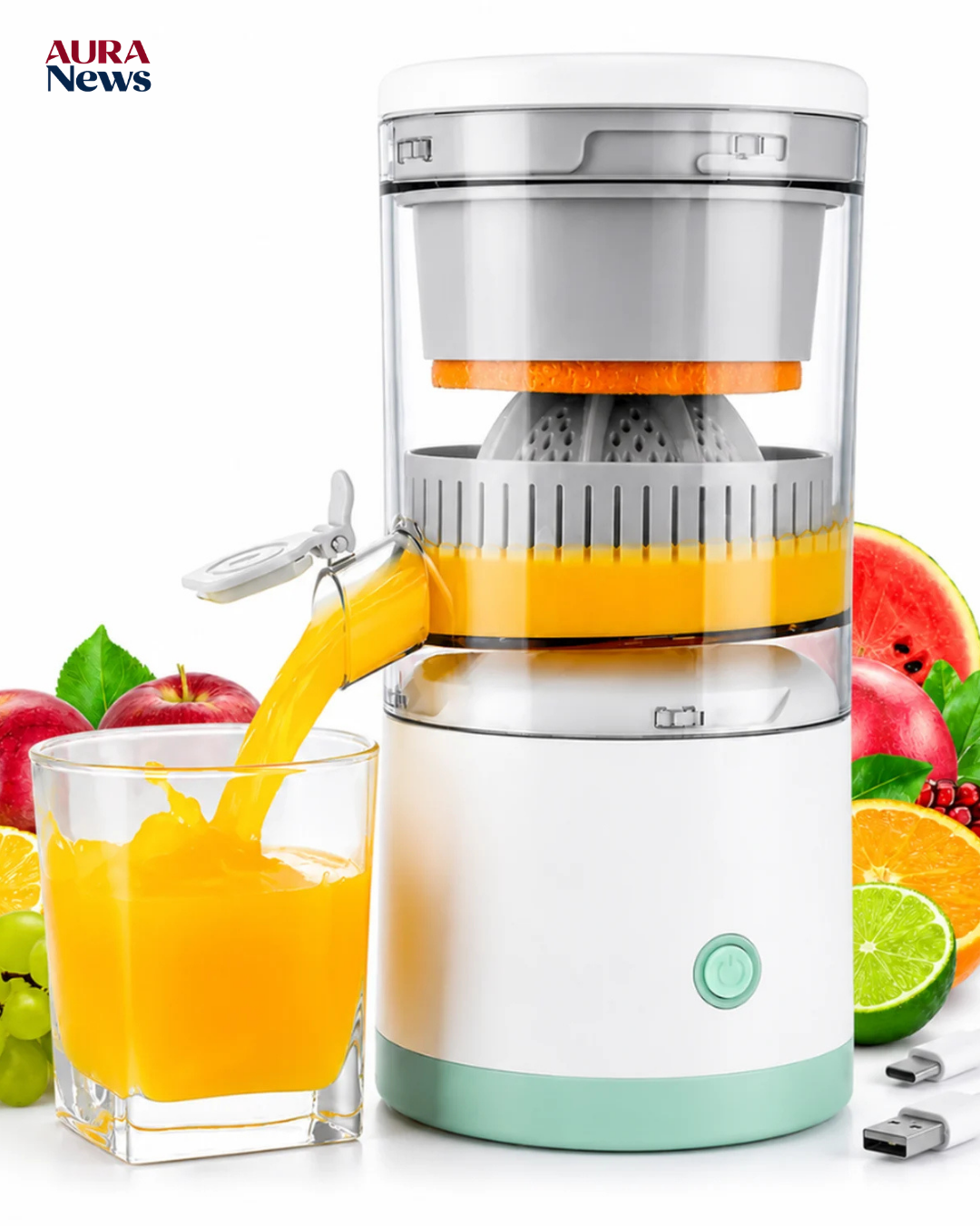 EXPRIMIDOR DE NARANJA ELÉCTRICO PORTÁTIL R25